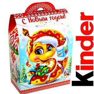 Детский подарок на Новый Год в жестяной упаковке весом 430 грамм по цене 1657 руб в Обояни