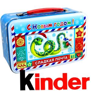 Сладкий подарок на Новый Год в картонной упаковке весом 430 грамм по цене 2136 руб в Обояни