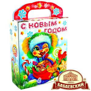 Детский подарок на Новый Год в мешочке весом 800 грамм по цене 1261 руб в Обояни